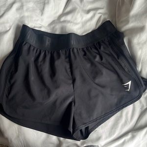 Gym shark shorts black